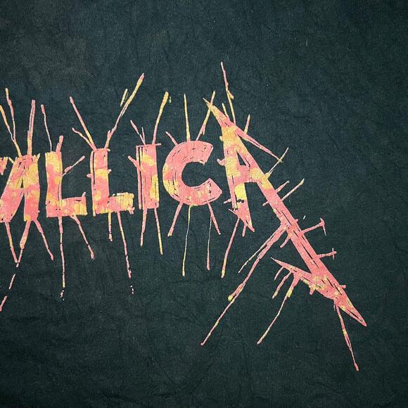 💀 Metallica Distressed Skull Graphic Band Tee – 2X - Picture 6 of 7